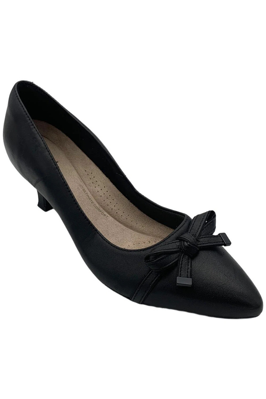 Clarks Women's Kepley Holly Heel Pump Black - Medium